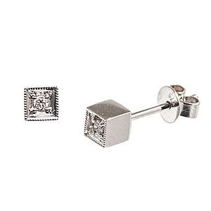 Cube Diamond Earrings Es00213
