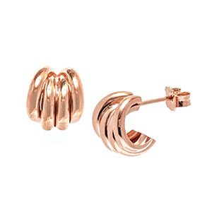 Rose Gold Four Strand Stud Earrings Esp00033