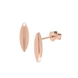 Boat Shaped Rose Gold Stud Earrings Esp00064