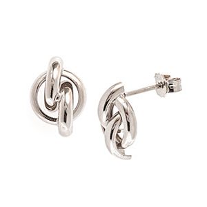 9ct White Gold Stud Earrings Esp00018