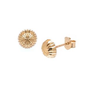 Stourbridge Gold Dome Stud-Earrings Es00044