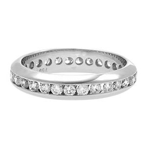 18ct White Gold & Diamond Full Eternity Ring Ra00140